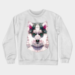 abstract husky puppie Crewneck Sweatshirt